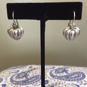 925 Sterling Silver Heart Shaped Earrings